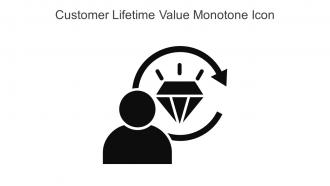Customer Lifetime Value Monotone Icon In Powerpoint Pptx Png And Editable Eps Format