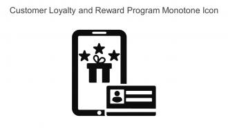 Customer Loyalty And Reward Program Monotone Icon In Powerpoint Pptx Png And Editable Eps Format