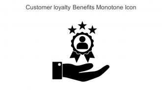 Customer Loyalty Benefits Monotone Icon In Powerpoint Pptx Png And Editable Eps Format