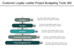 Customer loyalty ladder project budgeting tools 360 performance feedback cpb
