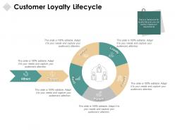 Customer loyalty lifecycle retain circular ppt powerpoint presentation pictures styles