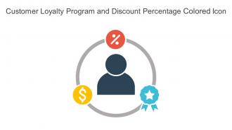 Customer Loyalty Program And Discount Percentage Colored Icon In Powerpoint Pptx Png And Editable Eps Format