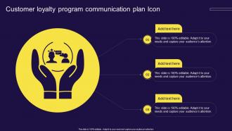 Customer Loyalty Program Communication Plan Icon