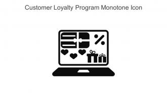 Customer Loyalty Program Monotone Icon In Powerpoint Pptx Png And Editable Eps Format