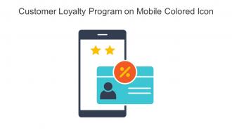 Customer Loyalty Program On Mobile Colored Icon In Powerpoint Pptx Png And Editable Eps Format