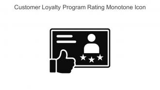 Customer Loyalty Program Rating Monotone Icon In Powerpoint Pptx Png And Editable Eps Format