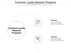 Customer loyalty rewards programs ppt powerpoint presentation infographic template infographic template cpb
