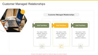 Customer Managed Relationships In Powerpoint And Google Slides Cpb