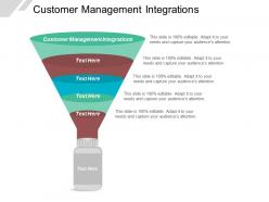 Customer management integrations ppt powerpoint presentation file tips cpb