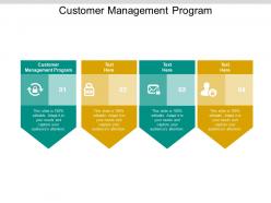 Customer management program ppt powerpoint presentation professional cpb