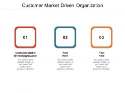 Customer market driven organization ppt powerpoint presentation styles layout ideas cpb