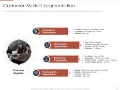 Customer market segmentation region market analysis ppt brochure