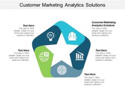 Customer marketing analytics solutions ppt powerpoint presentation icon guide cpb