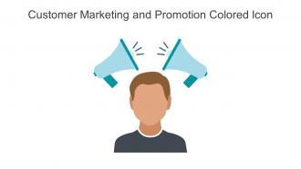 Customer Marketing And Promotion Colored Icon In Powerpoint Pptx Png And Editable Eps Format
