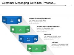 Customer messaging definition process improvement innovation distribution orders