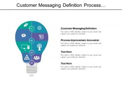 Customer messaging definition process improvement innovation sales support