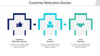 Customer Motivation Quotes Ppt Powerpoint Presentation File Background Cpb