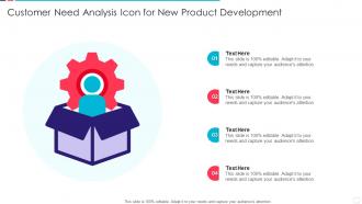 Customer Need Analysis Icon For New Product Development