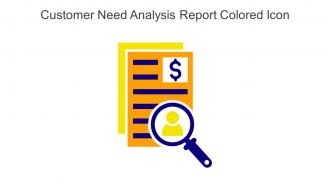 Customer Need Analysis Report Colored Icon In Powerpoint Pptx Png And Editable Eps Format