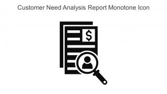 Customer Need Analysis Report Monotone Icon In Powerpoint Pptx Png And Editable Eps Format