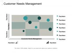 Customer needs management ppt powerpoint presentation portfolio images cpb