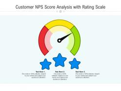 Customer nps score analysis with rating scale