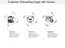 Customer onboarding image with human thumbsup and mail image