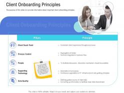 Customer onboarding process client onboarding principles ppt inmation