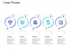 Customer onboarding process linear process ppt icons