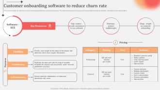 Customer Onboarding Software To Reduce Churn Rate Business Practices Customer Onboarding