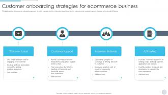 Customer Onboarding Strategies For Ecommerce Business