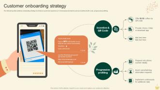 Customer Onboarding Strategy Cafe Startup Go To Market Strategy GTM SS