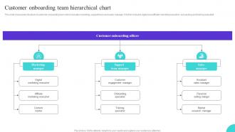 Customer Onboarding Team Hierarchical Chart Ppt Introduction