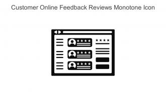 Customer Online Feedback Reviews Monotone Icon In Powerpoint Pptx Png And Editable Eps Format