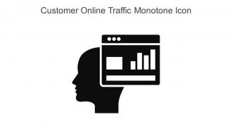 Customer Online Traffic Monotone Icon In Powerpoint Pptx Png And Editable Eps Format
