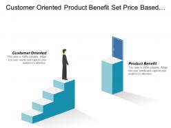 Customer oriented product benefit set price based cost