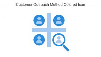 Customer Outreach Method Colored Icon In Powerpoint Pptx Png And Editable Eps Format