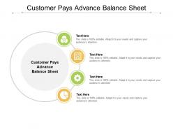 Customer pays advance balance sheet ppt powerpoint presentation inspiration files cpb