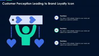 Customer perception leading to brand loyalty icon