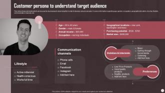 Customer Persona To Understand Target Audience Sales Plan Guide To Boost Annual Business Revenue