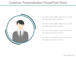 Customer personalization powerpoint show