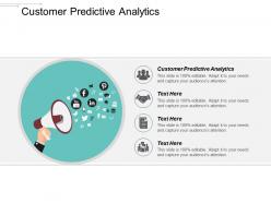 Customer predictive analytics ppt powerpoint presentation inspiration layout ideas cpb