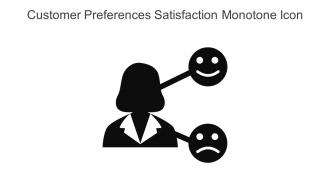 Customer Preferences Satisfaction Monotone Icon In Powerpoint Pptx Png And Editable Eps Format