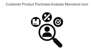 Customer Product Purchase Analysis Monotone Icon In Powerpoint Pptx Png And Editable Eps Format