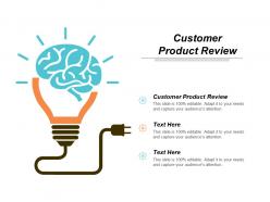 Customer product review ppt powerpoint presentation gallery diagrams cpb