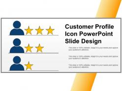 Customer profile icon powerpoint slide design