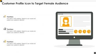 Customer Profile Icon To Target Female Audience