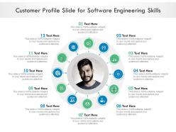 Customer Profile Slide For Software Engineering Skills Infographic Template