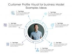 Customer profile visual for business model examples ideas infographic template
