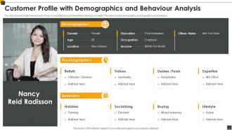 Customer Profile With Demographics And Behaviour Analysis